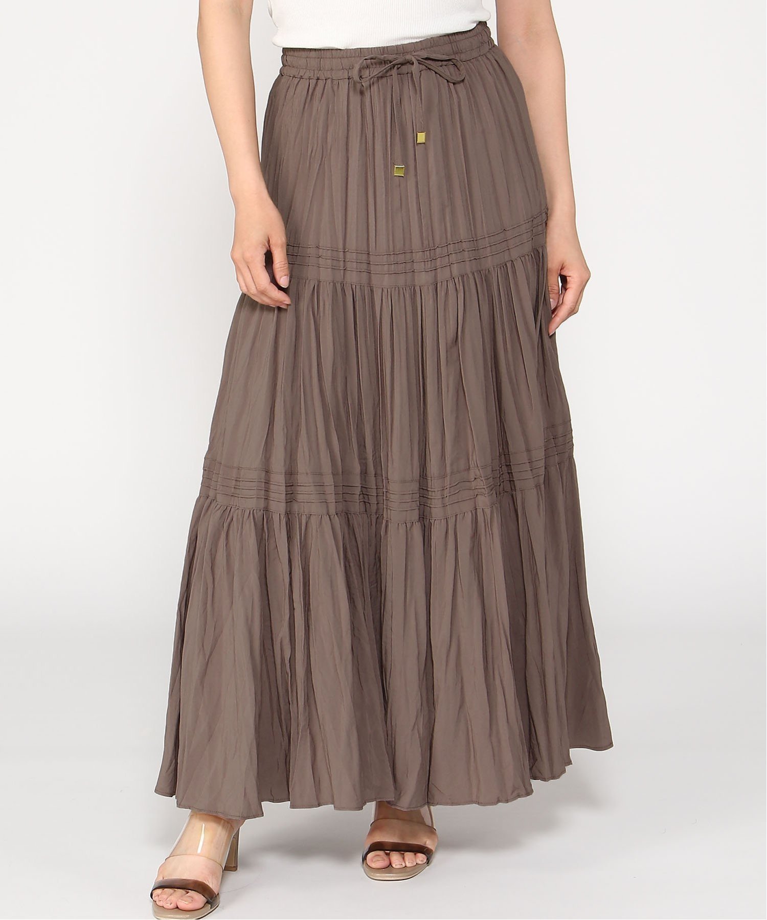 【グレディブリリアン/Gready Brilliant】のPタンブラーティアードスカート インテリア・キッズ・メンズ・レディースファッション・服の通販 founy(ファニー) 　ファッション　Fashion　レディースファッション　Fashion for Women　スカート　Skirts　ティアードスカート　Tiered Skirts　ティアードスカート　Tiered Skirt, Flounced Skirt　夏　Summer　春　Spring　BRW|ID: prp329100004831454 ipo3291000000035177025