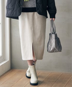 【イッカ/ikka】のGOKU楽フェイクスエードスカート 人気、トレンドファッション・服の通販 founy(ファニー) ファッション Fashion レディースファッション Fashion for Women スカート Skirts カットソー Cut and Sewn Top ストレッチ Stretch, Stretchy Fabric タイトスカート Pencil Skirt, Tight Skirt ポケット Pocket, Pocket Detail エレガント 上品 Elegant A/W・秋冬 Autumn/Winter |ID:prp329100004831459