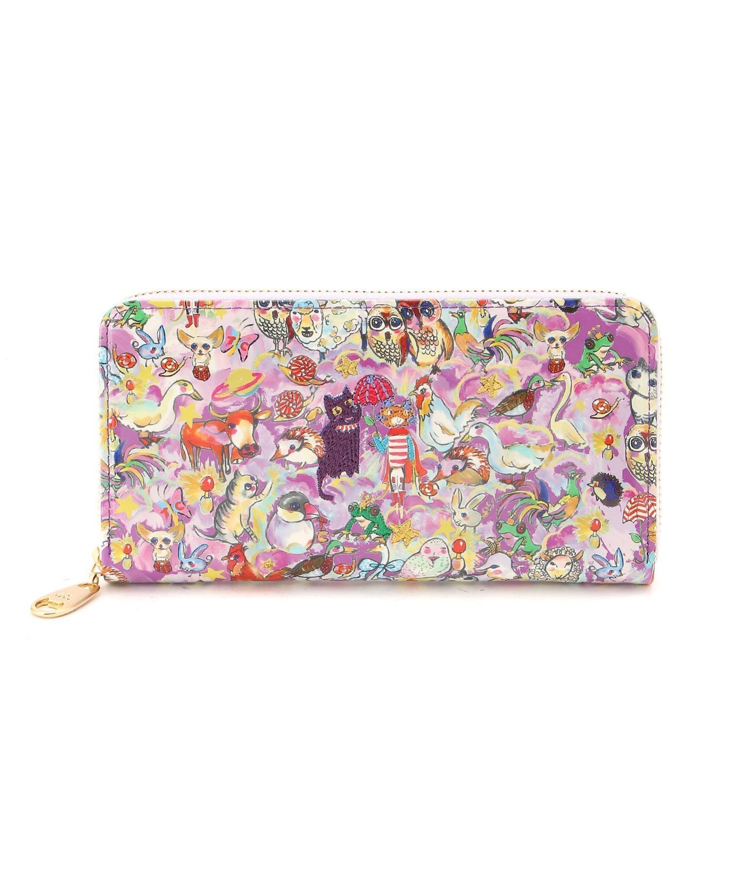 【ツモリチサト キャリー/tsumori chisato CARRY】の森のどうぶつたち RF長財布 インテリア・キッズ・メンズ・レディースファッション・服の通販 founy(ファニー) 　ファッション　Fashion　レディースファッション　Fashion for Women　ミニ財布・二つ折り財布　Wallets & Card Cases　コイン　Coin, Coin Design　テクスチャー　Texture, Textured Fabric　ポケット　Pocket, Pocket Detail　財布　Wallet, Purse　パープル|ID: prp329100004831461 ipo3291000000035177088
