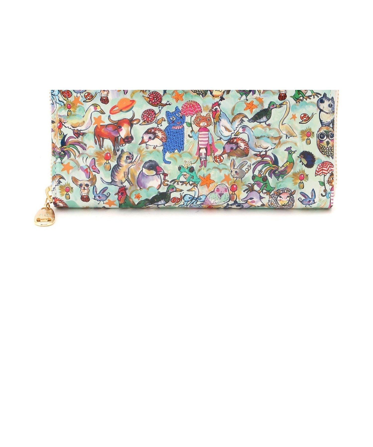 【ツモリチサト キャリー/tsumori chisato CARRY】の森のどうぶつたち RF長財布 インテリア・キッズ・メンズ・レディースファッション・服の通販 founy(ファニー) 　ファッション　Fashion　レディースファッション　Fashion for Women　ミニ財布・二つ折り財布　Wallets & Card Cases　コイン　Coin, Coin Design　テクスチャー　Texture, Textured Fabric　ポケット　Pocket, Pocket Detail　財布　Wallet, Purse　ホワイト|ID: prp329100004831461 ipo3291000000035177091