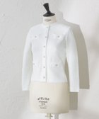 【アマカ/AMACA】の【ATELIER COLLECTION】ブークレージャカードニットジャケット 人気、トレンドファッション・服の通販 founy(ファニー) ファッション Fashion レディースファッション Fashion for Women アウター Coat / Outerwear Collection レディースジャケット・軽アウター Jackets コレクション Collection, Seasonal Line ジャカード／ジャガード Jacquard, Woven Pattern ジャケット Jacket, Outerwear ツイード Twill, Twill Weave バランス Balance, Style Balance パール Pearl, Pearl Accent フォーマル Formal, Dressy ポケット Pocket, Pocket Detail ワーク Workwear, Utility Style エレガント 上品 Elegant thumbnail ホワイト|ID: prp329100004831462 ipo3291000000035177100