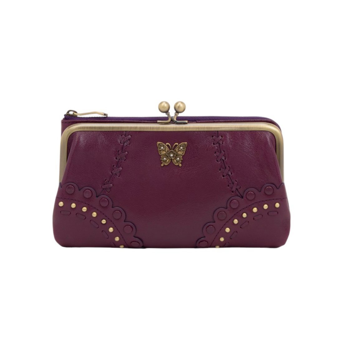 【クイーポ/KUIPO】のアナスイ ANNA SUI マチルダ 二つ折り口金長財布 人気、トレンドファッション・服の通販 founy(ファニー) 　ファッション　Fashion　レディースファッション　Fashion for Women　ミニ財布・二つ折り財布　Wallets & Card Cases　クラシカル　Classical, Vintage-Inspired　コイン　Coin, Coin Design　コンパクト　Compact, Small Size　財布　Wallet, Purse　バタフライ　Butterfly, Butterfly Motif　フォルム　Silhouette, Form　フラワー　Flower, Floral　ブローチ　Brooch, Pin Brooch　ポケット　Pocket, Pocket Detail　モチーフ　Motif, Design Theme　ラウンド　Round, Round Neck　ロマンティック　Romantic, Feminine Style　ワーク　Workwear, Utility Style　A/W・秋冬　Autumn/Winter　 other-1|ID: prp329100004831468 ipo3291000000035177148