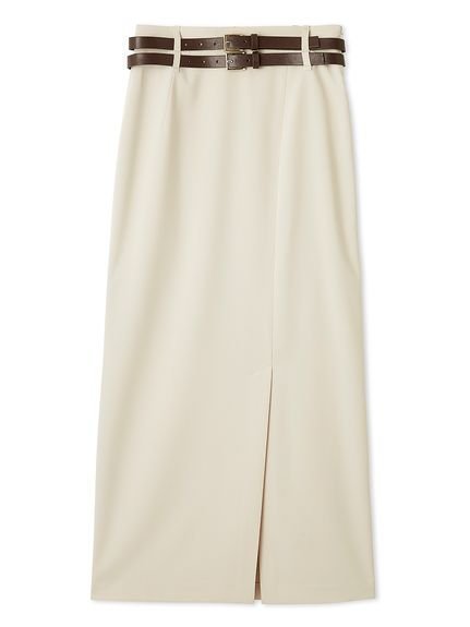 【リリーブラウン/Lily Brown】のダブルベルトタイトスカート インテリア・キッズ・メンズ・レディースファッション・服の通販 founy(ファニー) 　雑誌掲載アイテム　Magazine Picks & Fashion Features　ファッション雑誌　Fashion Magazines　ビジンヒャッカ　美人百花　クラッシィ　CLASSY.　ファッション　Fashion　レディースファッション　Fashion for Women　スカート　Skirts　ベルト&ウエストマーク　Belts & Waist Accessories　7月号　July Issue　8月号　August Issue, Aug. Edition　シンプル　Simple, Minimal　ストライプ　Stripe, Striped Pattern　ストレート　Straight, Straight Cut　スマート　Smart, Elegant　スリット　Slit, Slit Detail　トレンド　Trend, Trending Now　フロント　Front, Front Design　ベーシック　Basic, Essential　雑誌　Magazine, Fashion Magazine　LBEG[035]|ID: prp329100004831475 ipo3291000000035177180