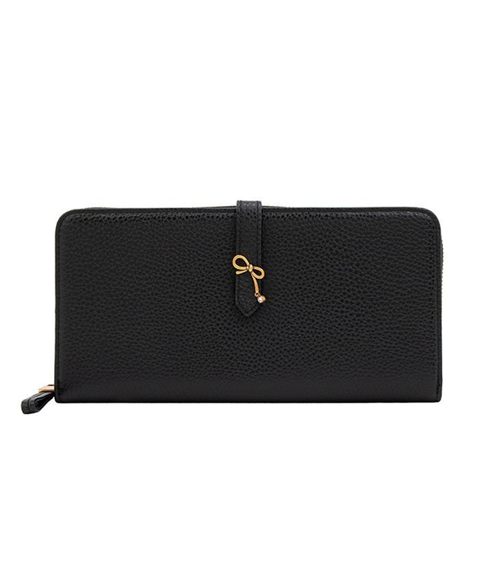 【クイーポ/KUIPO】のランバン オン ブルー LANVIN en Bleu リュバン ラウンド長財布 人気、トレンドファッション・服の通販 founy(ファニー) 　ファッション　Fashion　レディースファッション　Fashion for Women　ミニ財布・二つ折り財布　Wallets & Card Cases　コンパクト　Compact, Small Size　ビジュー　Bijou, Jewel-like Accent　モチーフ　Motif, Design Theme　ラウンド　Round, Round Neck　リボン　Ribbon, Bow　財布　Wallet, Purse　 other-1|ID: prp329100004831488 ipo3291000000035177288