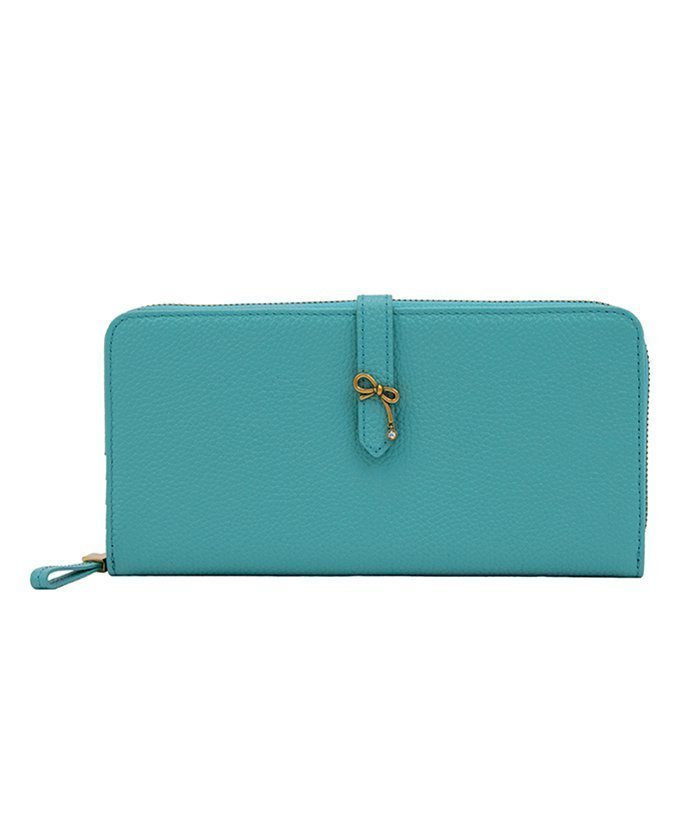 【クイーポ/KUIPO】のランバン オン ブルー LANVIN en Bleu リュバン ラウンド長財布 インテリア・キッズ・メンズ・レディースファッション・服の通販 founy(ファニー) 　ファッション　Fashion　レディースファッション　Fashion for Women　ミニ財布・二つ折り財布　Wallets & Card Cases　コンパクト　Compact, Small Size　ビジュー　Bijou, Jewel-like Accent　モチーフ　Motif, Design Theme　ラウンド　Round, Round Neck　リボン　Ribbon, Bow　財布　Wallet, Purse　ブルー|ID: prp329100004831488 ipo3291000000035177296