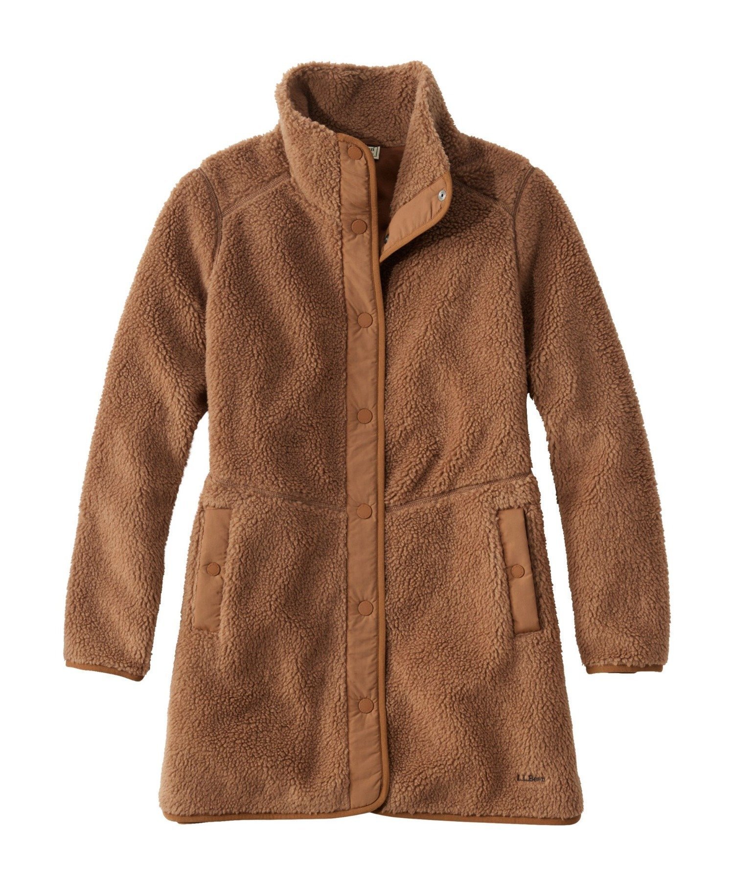【エルエルビーン/L.L.Bean】のビーンズ・シェルパ・フリース・コート 米国フィット・プチ インテリア・キッズ・メンズ・レディースファッション・服の通販 founy(ファニー) 　ファッション　Fashion　レディースファッション　Fashion for Women　アウター　Coat / Outerwear Collection　コート・ロングコート・ピーコート　Long Coats, Peacoats & More　スリット　Slit, Slit Detail　人気　Popular, Best Seller　フィット　Fit, Slim Fit　ポケット　Pocket, Pocket Detail　Hazelnut|ID: prp329100004831499 ipo3291000000035177413