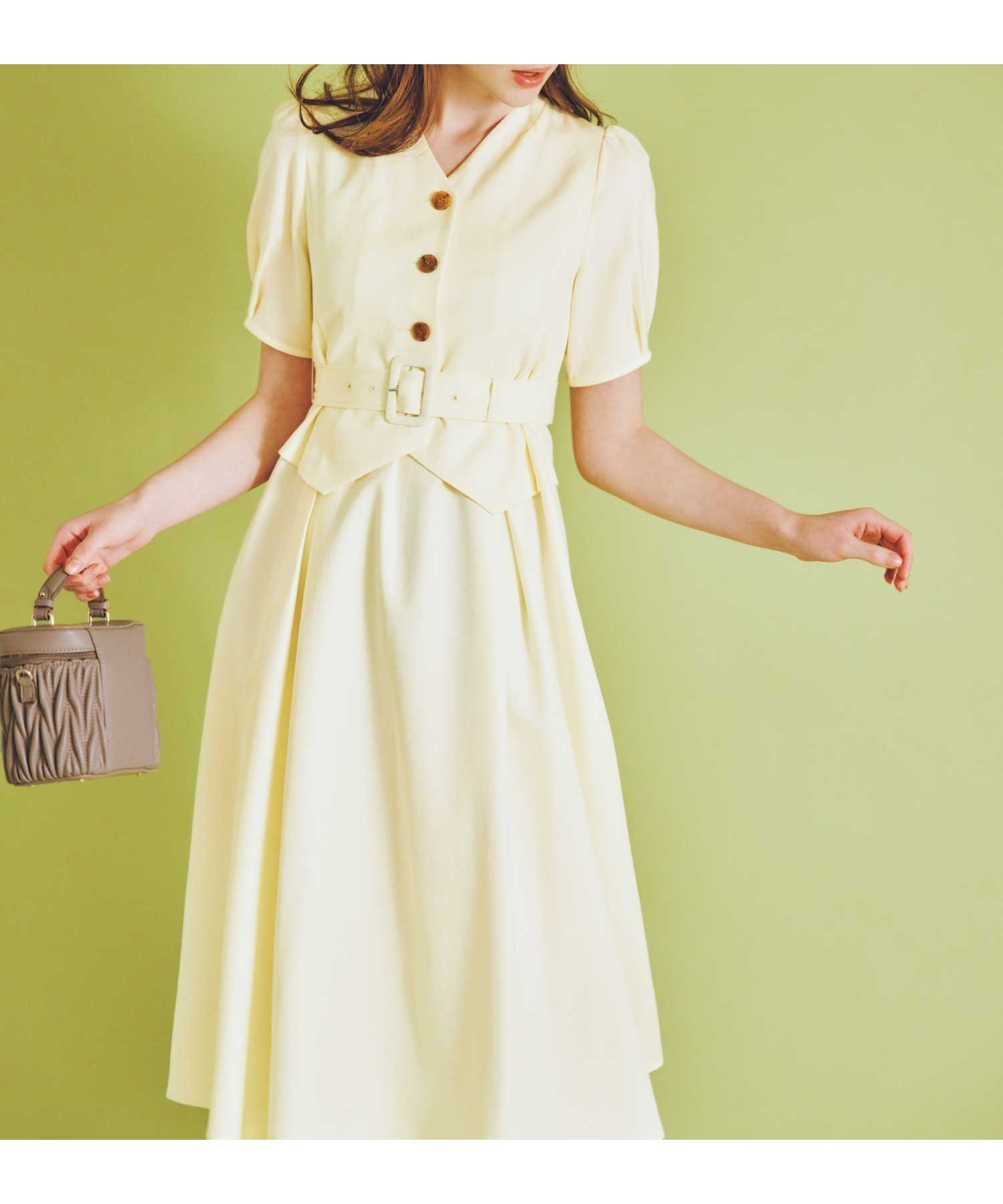 【ノエラ/Noela】のリネンライクレイヤードスタイルワンピース インテリア・キッズ・メンズ・レディースファッション・服の通販 founy(ファニー) 　ファッション　Fashion　レディースファッション　Fashion for Women　ワンピース　Dresses　ジャケット　Jacket, Outerwear　ドッキング　Docking, Mixed Material　ポケット　Pocket, Pocket Detail　オフホワイト|ID: prp329100004831526 ipo3291000000035177658