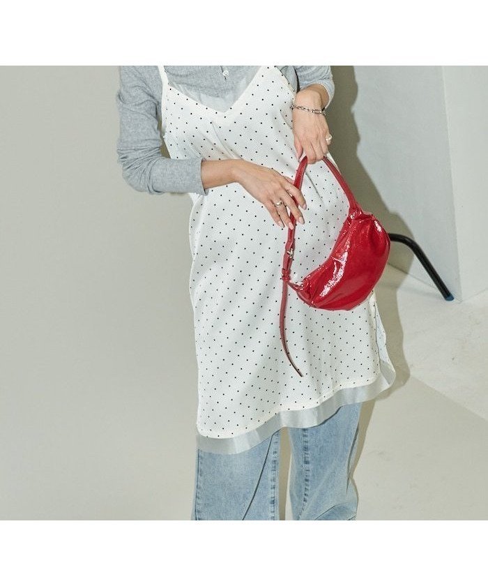 【フリークスストア/FREAK'S STORE】のドット キャミワンピース 限定展開 25AW 人気、トレンドファッション・服の通販 founy(ファニー) 　ファッション　Fashion　レディースファッション　Fashion for Women　ワンピース　Dresses　キャミソールワンピース　Camisole Dresses　インナー　Innerwear　秋　Autumn　キャミワンピース　Cami Dress, Slip Dress　クロップド　Cropped, Short Length　シアー　Sheer, See-Through　ジャケット　Jacket, Outerwear　タンク　Tank Top, Sleeveless Top　デニム　Denim, Jeans Material　トレンド　Trend, Trending Now　ドッキング　Docking, Mixed Material　ドット　Polka Dot, Dot Pattern　ベスト　Vest, Waistcoat　ラップ　Wrap, Wrap Design　ロング　Long, Long-Length　A/W・秋冬　Autumn/Winter　冬　Winter / This Winter　おすすめ　Recommended / Our Picks　エレガント 上品　Elegant　2025年　2025　2025-2026秋冬・A/W　Autumn/Winter 2025–26 AW25–26　 other-1|ID: prp329100004831530 ipo3291000000035177757