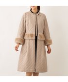 【トゥー ビー シック/TO BE CHIC】のファーコンビキルティング 2WAYコート 人気、トレンドファッション・服の通販 founy(ファニー) ファッション Fashion レディースファッション Fashion for Women アウター Coat / Outerwear Collection コート・ロングコート・ピーコート Long Coats, Peacoats & More キルト Quilt, Quilted Fabric ショート Short, Short Length ジャケット Jacket, Outerwear ストレッチ Stretch, Stretchy Fabric フェイクファー Faux Fur, Imitation Fur ロング Long, Long-Length エレガント 上品 Elegant thumbnail ベージュ|ID: prp329100004831533 ipo3291000000035177794