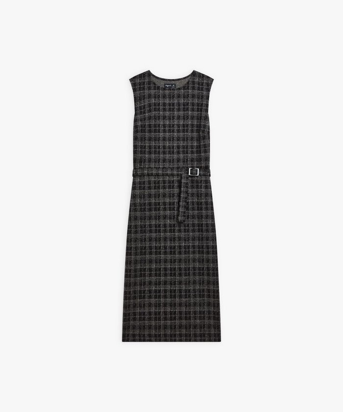 【アニエスベー ファム/agnes b. FEMME】のチェック コットン ノースリーブ ワンピース Fourreau インテリア・キッズ・メンズ・レディースファッション・服の通販 founy(ファニー) https://founy.com/ ファッション Fashion レディースファッション Fashion for Women ワンピース Dresses チェック Check, Plaid, Tartan ノースリーブ Sleeveless, No-Sleeve ロング Long, Long-Length |ID: prp329100004831535 ipo3291000000035177843