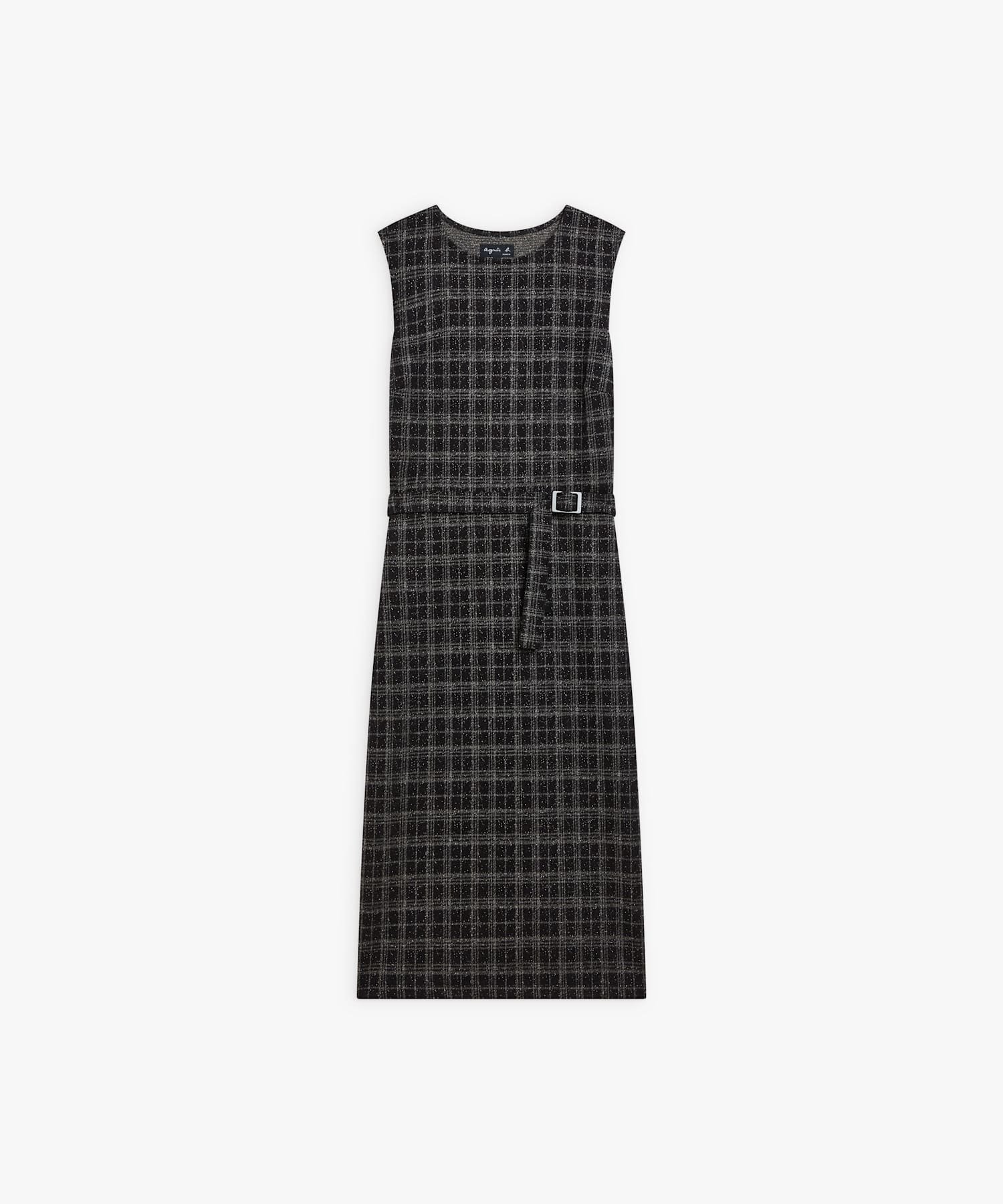 【アニエスベー ファム/agnes b. FEMME】のチェック コットン ノースリーブ ワンピース Fourreau 人気、トレンドファッション・服の通販 founy(ファニー) ファッション Fashion レディースファッション Fashion for Women ワンピース Dresses チェック Check, Plaid, Tartan ノースリーブ Sleeveless, No-Sleeve ロング Long, Long-Length other-1|ID: prp329100004831535 ipo3291000000035177843