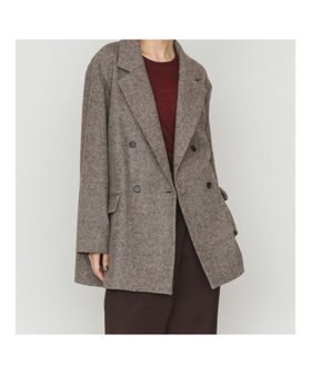 【マーコート/MARcourt】のMIDIUMISOLID for Ladies ダブルブレストツイードジャケット 人気、トレンドファッション・服の通販 founy(ファニー) ファッション Fashion レディースファッション Fashion for Women アウター Coat / Outerwear Collection レディースジャケット・軽アウター Jackets クラシカル Classical, Vintage-Inspired ジャケット Jacket, Outerwear スリット Slit, Slit Detail ツイード Twill, Twill Weave テーラード Tailored, Tailored Fit バランス Balance, Style Balance ビッグ Big, Oversized フロント Front, Front Design ポケット Pocket, Pocket Detail ミドル Middle Length, Mid Height エレガント 上品 Elegant 長袖 Long Sleeve, Full Sleeve |ID:prp329100004831542