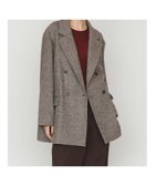 【マーコート/MARcourt】のMIDIUMISOLID for Ladies ダブルブレストツイードジャケット 人気、トレンドファッション・服の通販 founy(ファニー) ファッション Fashion レディースファッション Fashion for Women アウター Coat / Outerwear Collection レディースジャケット・軽アウター Jackets クラシカル Classical, Vintage-Inspired ジャケット Jacket, Outerwear スリット Slit, Slit Detail ツイード Twill, Twill Weave テーラード Tailored, Tailored Fit バランス Balance, Style Balance ビッグ Big, Oversized フロント Front, Front Design ポケット Pocket, Pocket Detail ミドル Middle Length, Mid Height エレガント 上品 Elegant 長袖 Long Sleeve, Full Sleeve thumbnail ブラウン|ID: prp329100004831542 ipo3291000000035177935