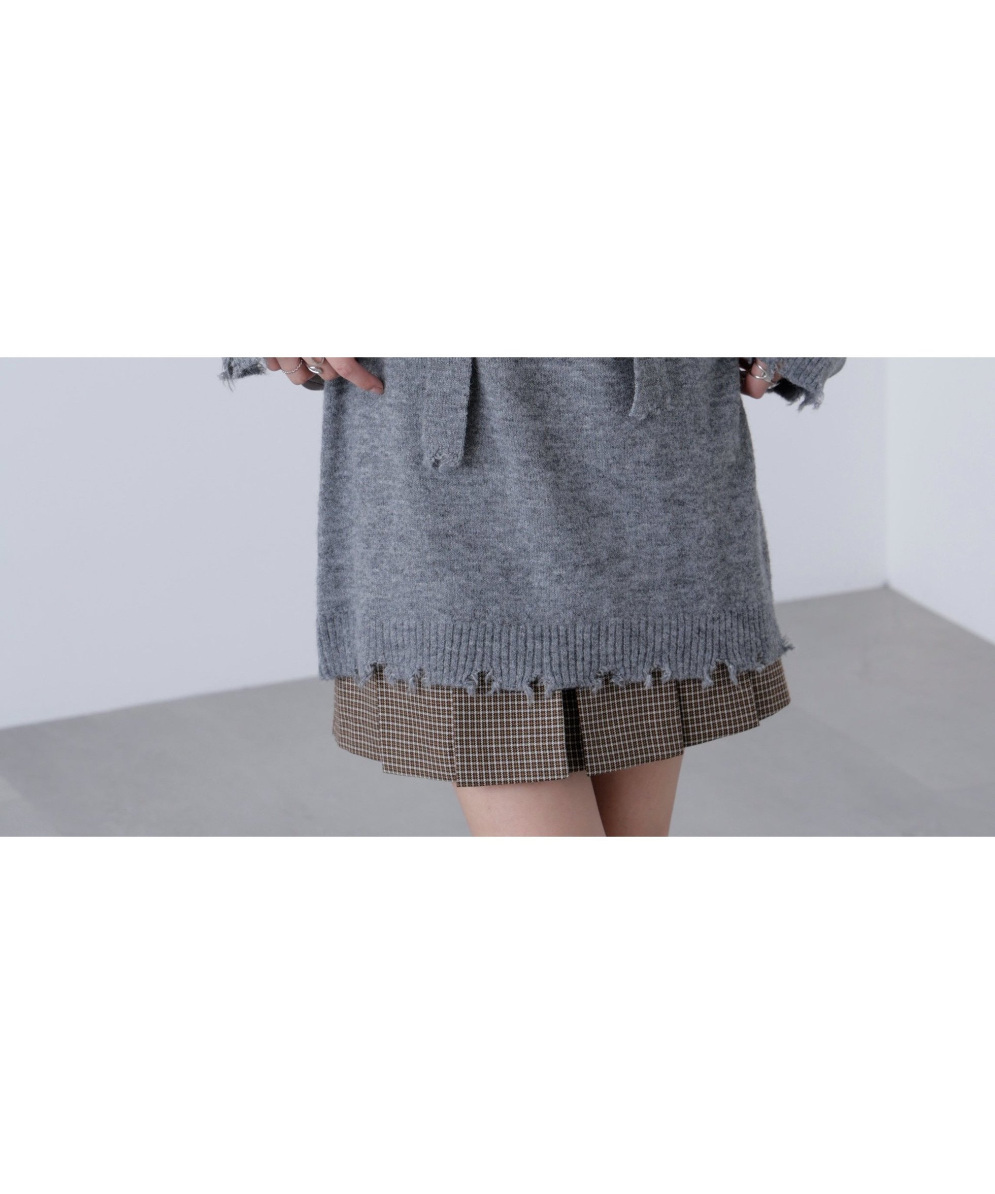 【フリーズマート/FREE'S MART】のモヘヤ混タイ付きルーズミニワンピース 人気、トレンドファッション・服の通販 founy(ファニー) 　ファッション　Fashion　レディースファッション　Fashion for Women　ワンピース　Dresses　おすすめ　Recommended / Our Picks　シェイプ　Shape, Slim Fit　スリーブ　Sleeve, Long Sleeve / Short Sleeve　ダメージ　Distressed, Destroyed　デニム　Denim, Jeans Material　トレンド　Trend, Trending Now　ロング　Long, Long-Length　 other-1|ID: prp329100004831547 ipo3291000000035178083