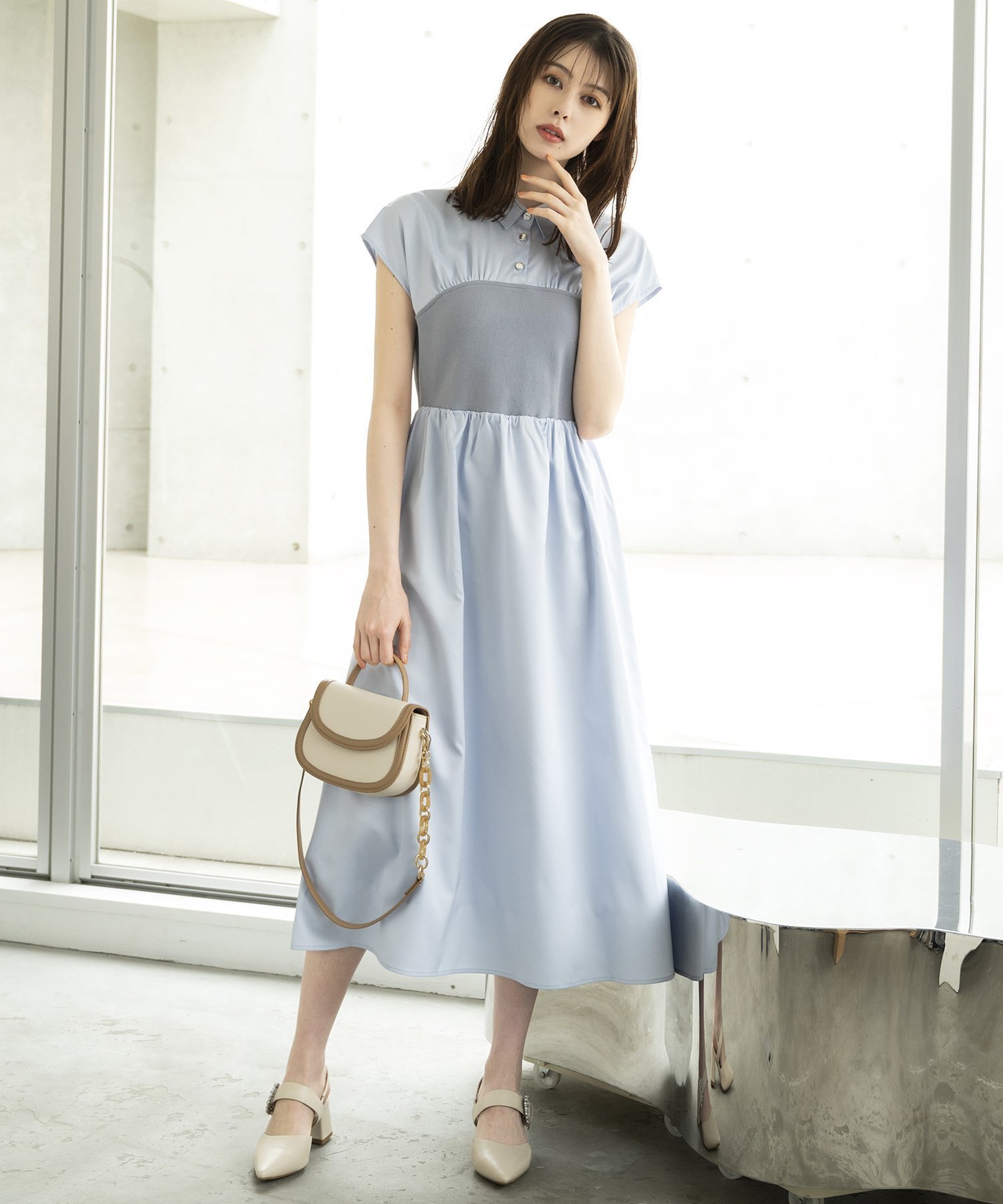 【ミッシュマッシュ/MISCH MASCH】の【2024春夏新作】ビスチェワンピース/MM427409 インテリア・キッズ・メンズ・レディースファッション・服の通販 founy(ファニー) 　ファッション　Fashion　レディースファッション　Fashion for Women　ワンピース　Dresses　2024年　2024　2024春夏・S/S　Spring/Summer 2024 SS24　ビスチェ　Bustier, Corset Top　フレア　Flare, Flared　夏　Summer　春　Spring　S/S・春夏　SS, Spring/Summer, Warm Season　ブルー|ID: prp329100004831552 ipo3291000000035178143