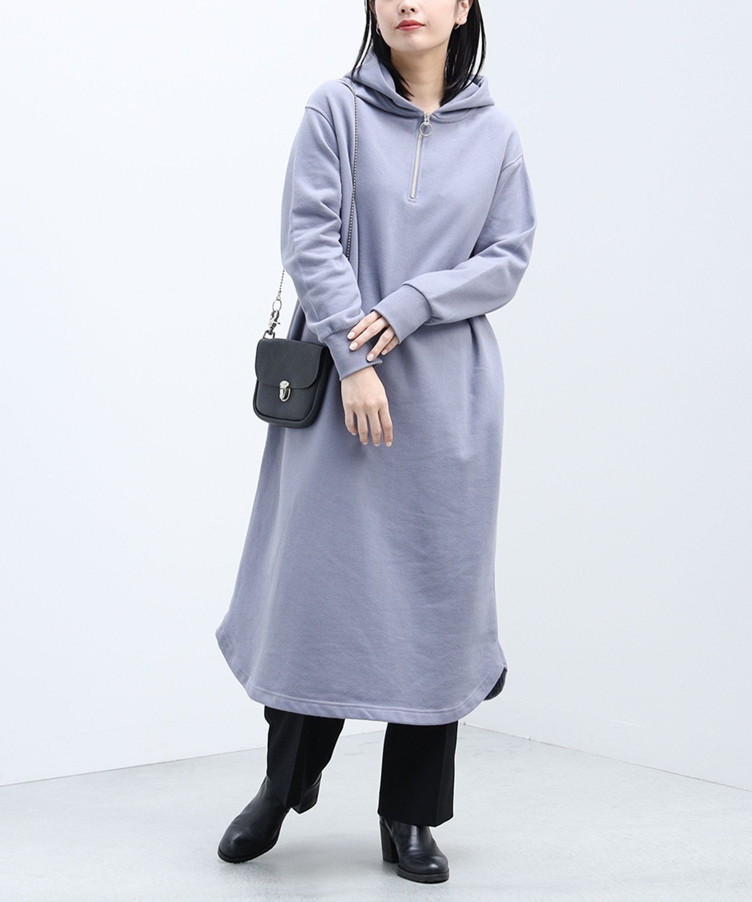 【ビームス ウイメン/BEAMS】のフーディージップ カットワンピース インテリア・キッズ・メンズ・レディースファッション・服の通販 founy(ファニー) ファッション Fashion レディースファッション Fashion for Women ワンピース Dresses インナー Innerwear トレンド Trend, Trending Now ベスト Vest, Waistcoat ポケット Pocket, Pocket Detail リラックス Relax, Relaxed Fit GREYISH BLUE|ID: prp329100004831555 ipo3291000000035178172