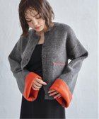 【ノッチ/notch】のアルパカタッチバイカラーカーディガン 人気、トレンドファッション・服の通販 founy(ファニー) ファッション Fashion レディースファッション Fashion for Women トップス・カットソー Cut & Sew Tops カーディガン・羽織り Layered Style Cardigans カーディガン Cardigan, Knitwear シンプル Simple, Minimal ボトム Bottoms, Lower Wear ロング Long, Long-Length ワイド Wide, Wide Fit thumbnail チャコール|ID: prp329100004831563 ipo3291000000035178280