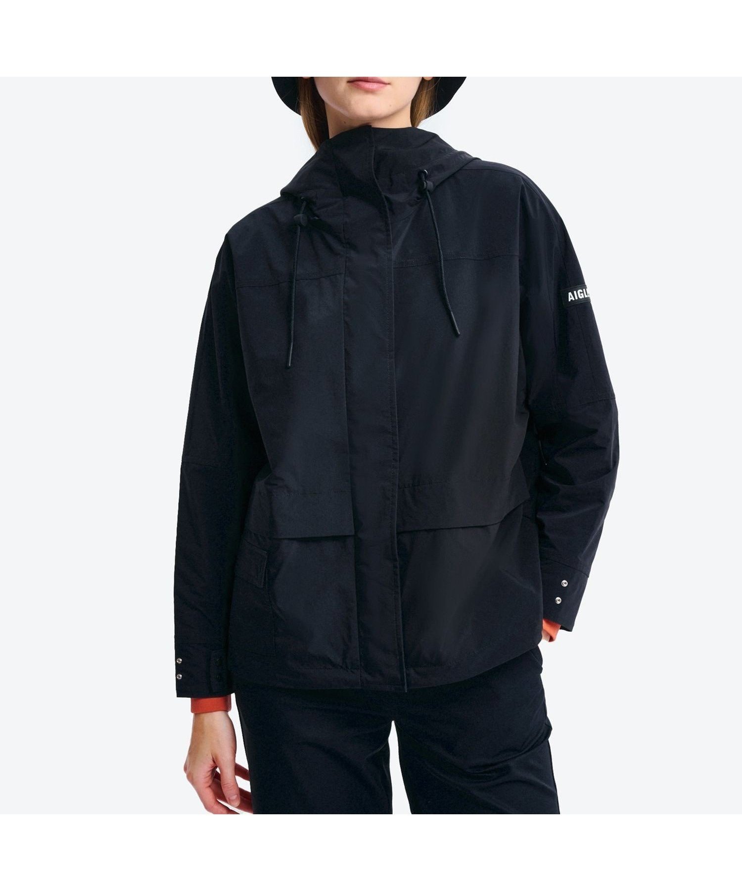 【エーグル/AIGLE】の撥水 ソロテックス ジャケット インテリア・キッズ・メンズ・レディースファッション・服の通販 founy(ファニー) 　ファッション　Fashion　レディースファッション　Fashion for Women　アウター　Coat / Outerwear Collection　レディースジャケット・軽アウター　Jackets　ジャケット　Jacket, Outerwear　ドローコード　Drawcord, Drawstring Cord　フラップ　Flap, Flap Pocket　ポケット　Pocket, Pocket Detail　ブラック|ID: prp329100004831571 ipo3291000000035178418