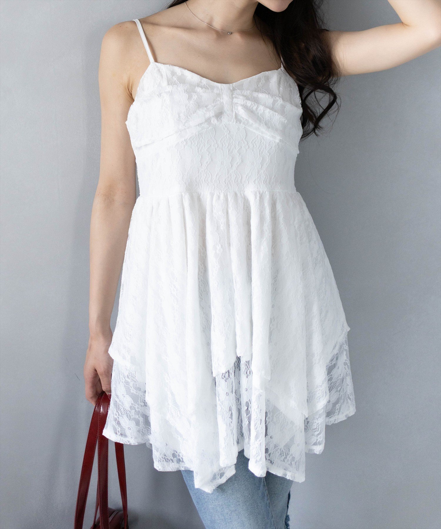 【クリア/clear】のレースキャミワンピース インテリア・キッズ・メンズ・レディースファッション・服の通販 founy(ファニー) ファッション Fashion レディースファッション Fashion for Women ワンピース Dresses キャミソールワンピース Camisole Dresses おすすめ Recommended / Our Picks インナー Innerwear チュニック Tunic, Long Top デニム Denim, Jeans Material トレンド Trend, Trending Now リボン Ribbon, Bow レース Lace, Lace Fabric OWH|ID: prp329100004831578 ipo3291000000035178484