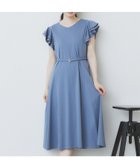 【インデックス/INDEX】の《5色展開/S-LLサイズ》シルケットVネックフレアワンピース【接触冷感/UVケア/洗濯機洗い可】 ブルー|ID: prp329100004831589 ipo3291000000035178623