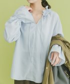 【アイテムズアーバンリサーチ/ITEMS URBAN RESEARCH】のフリルカラープルブラウス 人気、トレンドファッション・服の通販 founy(ファニー) ファッション Fashion レディースファッション Fashion for Women トップス・カットソー Cut & Sew Tops シャツ・ブラウス・オフィスカジュアル Elegant Blouses & Button-Ups 2026年 2026 インナー Innerwear ギャザー Gathered, Ruffled スウェット / スエット Sweatshirt, Sweatwear トレンド Trend, Trending Now フリル Frill, Ruffle リボン Ribbon, Bow エレガント 上品 Elegant 夏 Summer S/S・春夏 SS, Spring/Summer, Warm Season thumbnail ブルー系その他|ID: prp329100004831590 ipo3291000000035178630