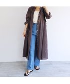 【アンドミー/andme】のバンドカラー フレア 長袖 シャツ ワンピース チャコールグレー|ID: prp329100004831591 ipo3291000000035178634