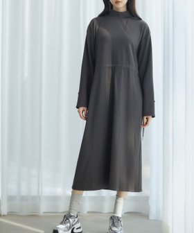 【セゾンドパピヨン/SAISON DE PAPILLON】のウエストドローストリング裏起毛ワンピース 人気、トレンドファッション・服の通販 founy(ファニー) ファッション Fashion レディースファッション Fashion for Women ワンピース Dresses おすすめ Recommended / Our Picks ドローストリング Drawstring, Pull Cord リラックス Relax, Relaxed Fit エレガント 上品 Elegant |ID:prp329100004831595