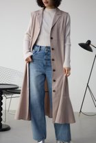 【アズール バイ マウジー/AZUL by moussy】のオープンカラージレワンピース 人気、トレンドファッション・服の通販 founy(ファニー) ファッション Fashion レディースファッション Fashion for Women アウター Coat / Outerwear Collection おすすめ Recommended / Our Picks シンプル Simple, Minimal ツイード Twill, Twill Weave フレア Flare, Flared 春 Spring 無地 Plain, Solid Color 秋 Autumn thumbnail L/BEG1|ID: prp329100004831597 ipo3291000000035178746