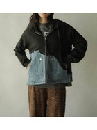 【ラシュッド/LASUD】のアシメデニムジップパーカー 人気、トレンドファッション・服の通販 founy(ファニー) ファッション Fashion レディースファッション Fashion for Women トップス・カットソー Cut & Sew Tops レディースパーカー・カジュアルフーディー Casual Hoodies & Sweatshirts インナー Innerwear シンプル Simple, Minimal ジップ Zip, Zipper スウェット / スエット Sweatshirt, Sweatwear スリット Slit, Slit Detail デニム Denim, Jeans Material ドッキング Docking, Mixed Material thumbnail ブラック|ID: prp329100004831602 ipo3291000000035178809