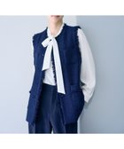 【ロペ/ROPE'】のミックスツイードジレベスト/26SS 人気、トレンドファッション・服の通販 founy(ファニー) ファッション Fashion レディースファッション Fashion for Women アウター Coat / Outerwear Collection トップス・カットソー Cut & Sew Tops ベスト&ジレ / 重ね着スタイル Vests & Gilets おすすめ Recommended / Our Picks セレモニー Ceremony タイプライター Typewriter Fabric, Crisp Cotton ダブル Double, Double-Breasted ツイード Twill, Twill Weave デニム Denim, Jeans Material ポケット Pocket, Pocket Detail エレガント 上品 Elegant ビジネス 仕事 通勤 Business / Work / Commuting 別注 Limited Edition, Custom Order thumbnail ネイビー(40)|ID: prp329100004831606 ipo3291000000035178851