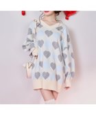 【ナイスクラップ/NICE CLAUP】の【Heart collection】ハートアーガイルニットミニワンピ アイボリー|ID: prp329100004831622 ipo3291000000035179053