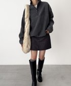 【キャナルジーン/CANAL JEAN】のEl mar フリースジッププルオーバー 人気、トレンドファッション・服の通販 founy(ファニー) ファッション Fashion レディースファッション Fashion for Women トップス・カットソー Cut & Sew Tops カジュアルプルオーバー・ニットトップス Pullovers & Knit Tops / Casual Pullovers おすすめ Recommended / Our Picks ジップ Zip, Zipper トレンド Trend, Trending Now ドローコード Drawcord, Drawstring Cord thumbnail チャコールグレー|ID: prp329100004831627 ipo3291000000035179154