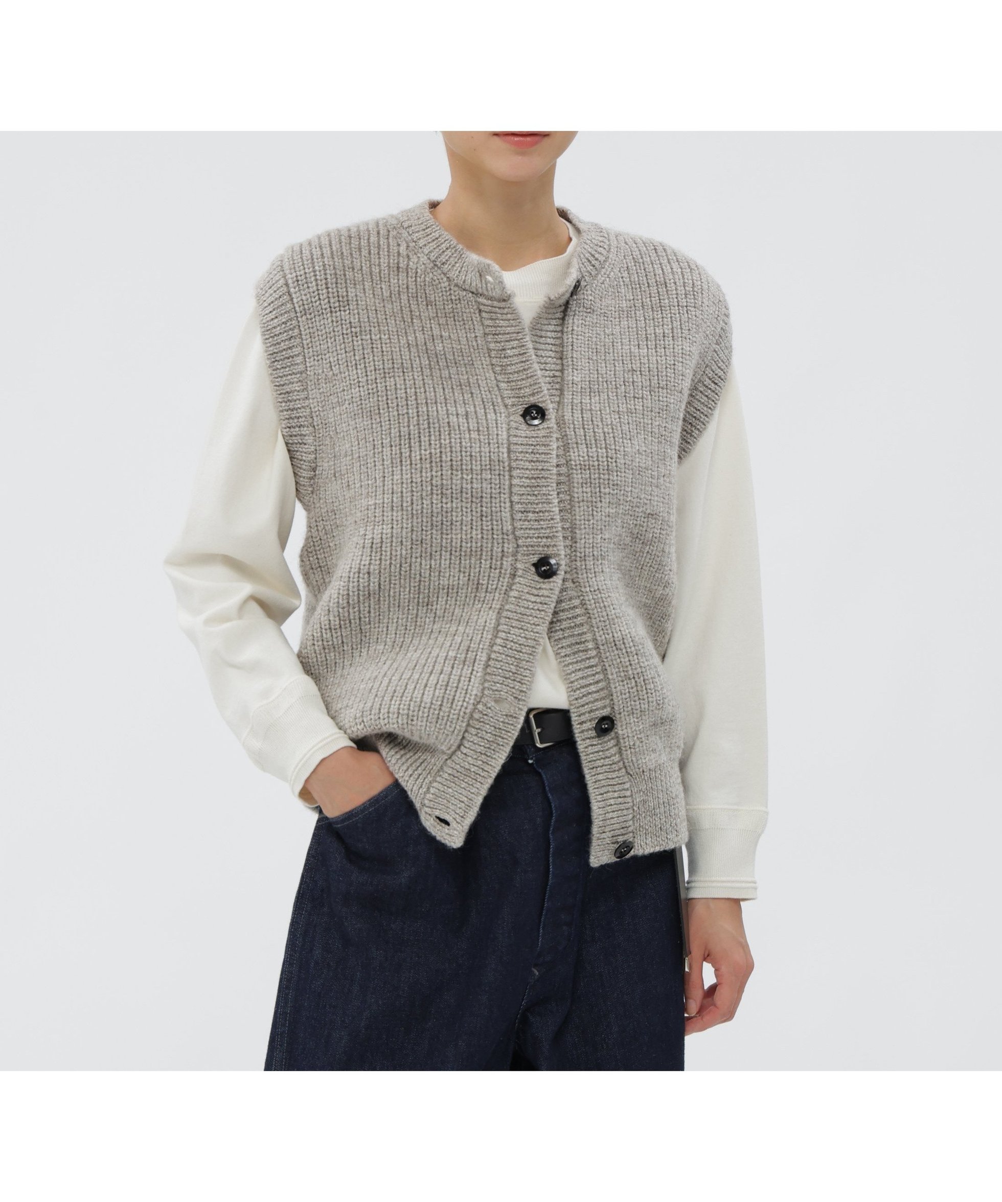 【マーガレットハウエル/MARGARET HOWELL】のBRITISH WOOL KNITWEAR 人気、トレンドファッション・服の通販 founy(ファニー) 　ファッション　Fashion　レディースファッション　Fashion for Women　トップス・カットソー　Cut & Sew Tops　ニット　Knit Tops & Sweaters　カットソー　Cut and Sewn Top　シンプル　Simple, Minimal　スリーブ　Sleeve, Long Sleeve / Short Sleeve　畦　Ribbed Knit　 other-1|ID: prp329100004831633 ipo3291000000035179205