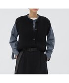 【マーガレットハウエル/MARGARET HOWELL】のBRITISH WOOL KNITWEAR 人気、トレンドファッション・服の通販 founy(ファニー) ファッション Fashion レディースファッション Fashion for Women トップス・カットソー Cut & Sew Tops ニット Knit Tops & Sweaters カットソー Cut and Sewn Top シンプル Simple, Minimal スリーブ Sleeve, Long Sleeve / Short Sleeve 畦 Ribbed Knit thumbnail BLACK|ID: prp329100004831633 ipo3291000000035179209