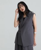 【プールヴー/PourVous】のアシンメトリーテーラードジレパンツドレス パーティードレス 結婚式 人気、トレンドファッション・服の通販 founy(ファニー) ファッション Fashion レディースファッション Fashion for Women アウター Coat / Outerwear Collection アシンメトリー Asymmetrical Style シンプル Simple, Minimal ストレート Straight, Straight Cut テーラード Tailored, Tailored Fit ドレス Dress, One-Piece フォーマル Formal, Dressy メタル Metal, Metal Parts ロング Long, Long-Length ワイド Wide, Wide Fit おすすめ Recommended / Our Picks セレモニー Ceremony 結婚式 Wedding 二次会 After Party thumbnail チャコール|ID: prp329100004831636 ipo3291000000035179348