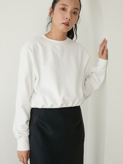 【エミ/emmi】の【7days】ドロストニットトップス インテリア・キッズ・メンズ・レディースファッション・服の通販 founy(ファニー) 　ファッション　Fashion　レディースファッション　Fashion for Women　トップス・カットソー　Cut & Sew Tops　ニット　Knit Tops & Sweaters　シンプル　Simple, Minimal　スマート　Smart, Elegant　ワンポイント　One Point, Statement Accent　WHT[001]|ID: prp329100004831645 ipo3291000000035179439
