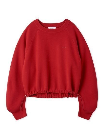 【エミ/emmi】の【7days】ドロストニットトップス インテリア・キッズ・メンズ・レディースファッション・服の通販 founy(ファニー) 　ファッション　Fashion　レディースファッション　Fashion for Women　トップス・カットソー　Cut & Sew Tops　ニット　Knit Tops & Sweaters　シンプル　Simple, Minimal　スマート　Smart, Elegant　ワンポイント　One Point, Statement Accent　RED[046]|ID: prp329100004831645 ipo3291000000035179442