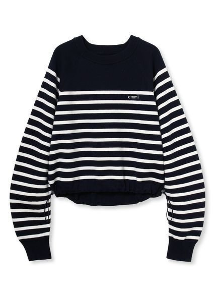 【エミ/emmi】の【7days】ドロストニットトップス インテリア・キッズ・メンズ・レディースファッション・服の通販 founy(ファニー) 　ファッション　Fashion　レディースファッション　Fashion for Women　トップス・カットソー　Cut & Sew Tops　ニット　Knit Tops & Sweaters　シンプル　Simple, Minimal　スマート　Smart, Elegant　ワンポイント　One Point, Statement Accent　DNVY[090]|ID: prp329100004831645 ipo3291000000035179446