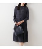 【ニューヨーカー/NEWYORKER】のシャルマンドットプリント スタンドネックワンピース 人気、トレンドファッション・服の通販 founy(ファニー) ファッション Fashion レディースファッション Fashion for Women ワンピース Dresses 春 Spring ジャケット Jacket, Outerwear スタンド Stand Collar, Upright Stand ドット Polka Dot, Dot Pattern 長袖 Long Sleeve, Full Sleeve フレア Flare, Flared プリント Print, Printed Pattern プリーツ Pleats, Pleated S/S・春夏 SS, Spring/Summer, Warm Season 夏 Summer エレガント 上品 Elegant thumbnail ネイビー|ID: prp329100004831652 ipo3291000000035179482