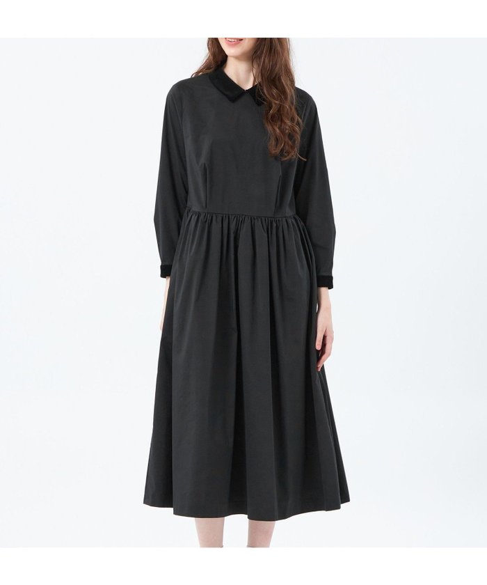 【マッキントッシュ フィロソフィー/MACKINTOSH PHILOSOPHY】のベロアカラーワンピース インテリア・キッズ・メンズ・レディースファッション・服の通販 founy(ファニー) https://founy.com/ ファッション Fashion レディースファッション Fashion for Women ワンピース Dresses おすすめ Recommended / Our Picks カフス Cuff Design コンパクト Compact, Small Size ストレッチ Stretch, Stretchy Fabric セレモニー Ceremony ブライト Bright, Shiny ベロア Velour, Soft Velvet エレガント 上品 Elegant 冬 Winter / This Winter 年末年始 Year-end and New Year Holidays 春 Spring 秋 Autumn |ID: prp329100004831654 ipo3291000000035179492