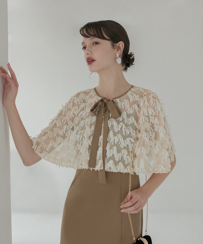 【レジャ/Leja】のLEJA-スパンコールフリンジケープ Iラインワンピースドレス 結婚式レディース インテリア・キッズ・メンズ・レディースファッション・服の通販 founy(ファニー) https://founy.com/ ファッション Fashion レディースファッション Fashion for Women ワンピース Dresses フォーマル・パーティードレス・結婚式用ドレス Elegant & Casual Dresses アクセサリー Fashion Accessories エレガント 上品 Elegant オケージョン Occasion Wear クラシカル Classical, Vintage-Inspired シアー Sheer, See-Through シンプル Simple, Minimal ストレート Straight, Straight Cut スパンコール Sequins, Sequin Embellishment スリット Slit, Slit Detail ドレス Dress, One-Piece フォーマル Formal, Dressy ボレロ Bolero, Short Cardigan マーメイド Mermaid, Fishtail Silhouette リボン Ribbon, Bow レース Lace, Lace Fabric ロング Long, Long-Length おすすめ Recommended / Our Picks 結婚式 Wedding 披露宴 Wedding Reception 二次会 After Party |ID: prp329100004831670 ipo3291000000035179638