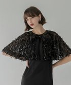 【レジャ/Leja】のLEJA-スパンコールフリンジケープ Iラインワンピースドレス 結婚式レディース BLACK|ID: prp329100004831670 ipo3291000000035179642