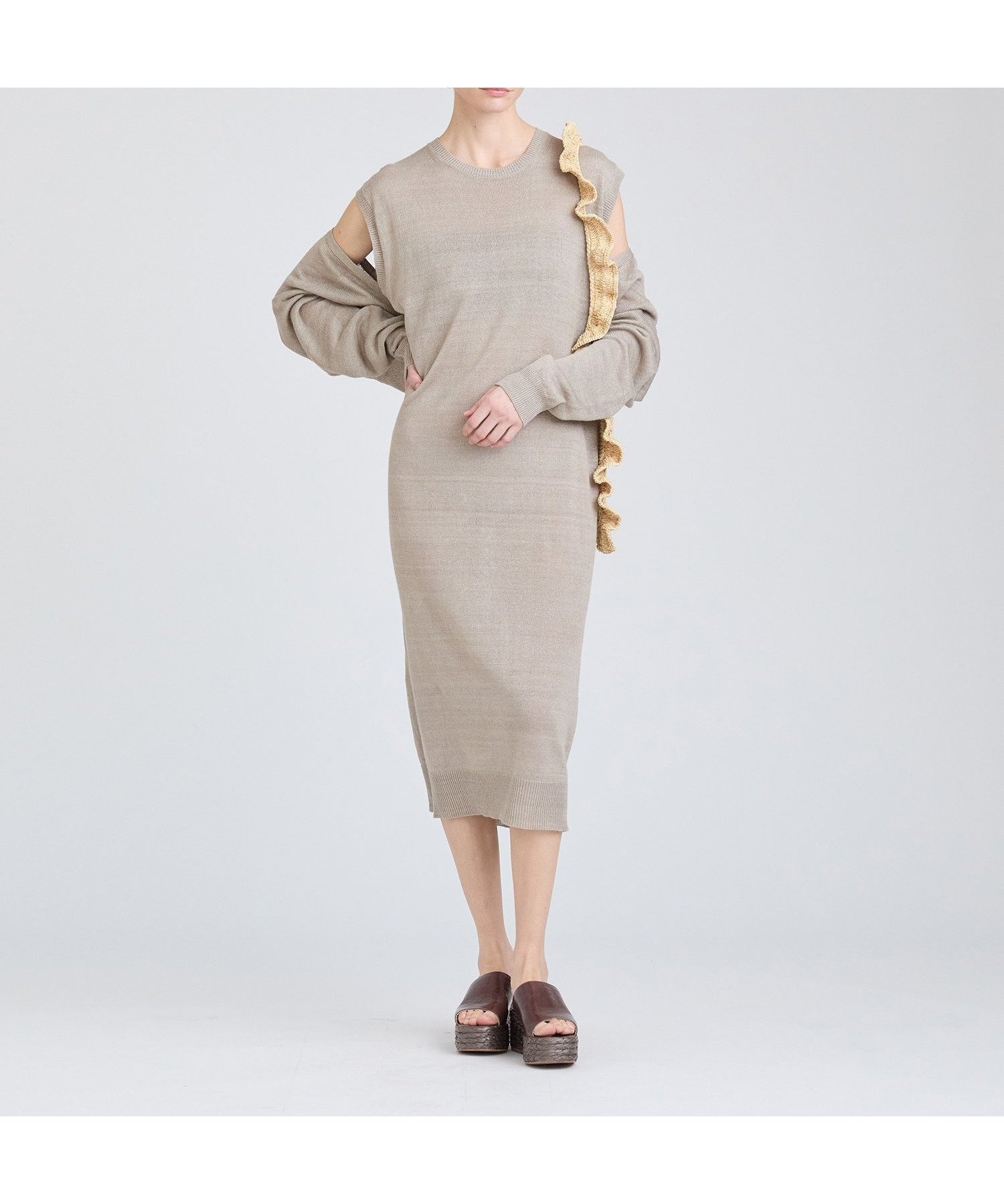 【ハウス オブ ロータス/HOUSE OF LOTUS】のピュアリネン2WAYワンピース インテリア・キッズ・メンズ・レディースファッション・服の通販 founy(ファニー) 　ファッション　Fashion　レディースファッション　Fashion for Women　ワンピース　Dresses　2025年　2025　2025春夏・S/S　Spring/Summer 2025 SS25　おすすめ　Recommended / Our Picks　ノースリーブ　Sleeveless, No-Sleeve　バランス　Balance, Style Balance　フランス　France, French　ボレロ　Bolero, Short Cardigan　リネン　Linen, Linen Fabric　夏　Summer　S/S・春夏　SS, Spring/Summer, Warm Season　ベージュ|ID: prp329100004831676 ipo3291000000035179713