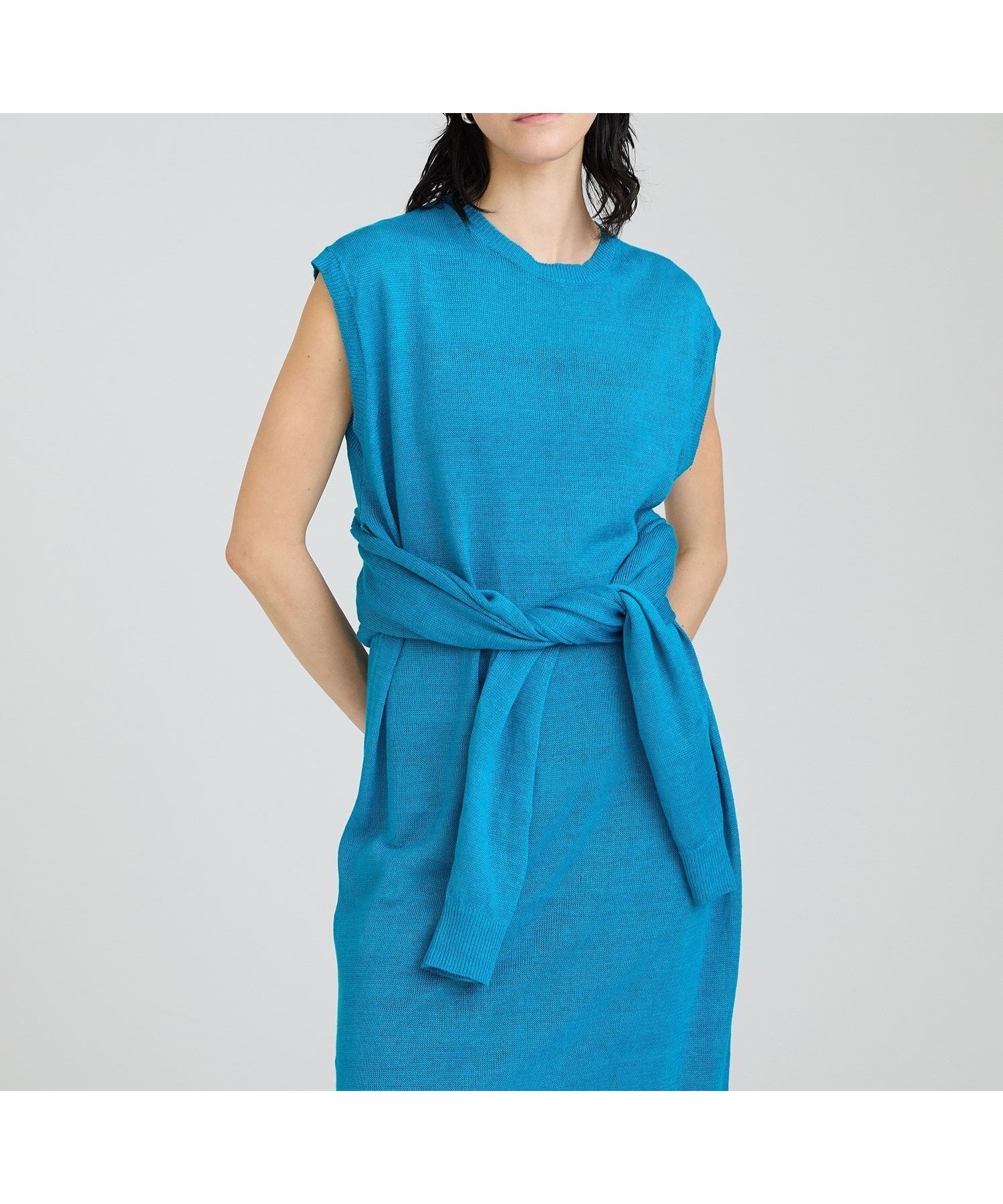 【ハウス オブ ロータス/HOUSE OF LOTUS】のピュアリネン2WAYワンピース インテリア・キッズ・メンズ・レディースファッション・服の通販 founy(ファニー) 　ファッション　Fashion　レディースファッション　Fashion for Women　ワンピース　Dresses　2025年　2025　2025春夏・S/S　Spring/Summer 2025 SS25　おすすめ　Recommended / Our Picks　ノースリーブ　Sleeveless, No-Sleeve　バランス　Balance, Style Balance　フランス　France, French　ボレロ　Bolero, Short Cardigan　リネン　Linen, Linen Fabric　夏　Summer　S/S・春夏　SS, Spring/Summer, Warm Season　ターコイズ|ID: prp329100004831676 ipo3291000000035179714