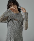 【ビーフラット/bflat】のバックオープンジオメトリックドレス パーティードレス 結婚式 同窓会 成人式 人気、トレンドファッション・服の通販 founy(ファニー) ファッション Fashion レディースファッション Fashion for Women ワンピース Dresses フォーマル・パーティードレス・結婚式用ドレス Elegant & Casual Dresses バッグ Bags スリット Slit, Slit Detail ドレス Dress, One-Piece 長袖 Long Sleeve, Full Sleeve フォルム Silhouette, Form メタル Metal, Metal Parts レース Lace, Lace Fabric ロング Long, Long-Length おすすめ Recommended / Our Picks エレガント 上品 Elegant 結婚式 Wedding 披露宴 Wedding Reception 二次会 After Party thumbnail グレー|ID: prp329100004831677 ipo3291000000035179721