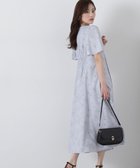 【プロポーション ボディドレッシング/PROPORTION BODY DRESSING】の配色ライン花柄ワンピース ブルー|ID: prp329100004831680 ipo3291000000035179790