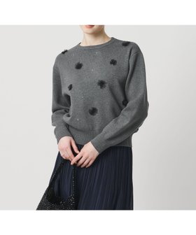 【ユナイテッドアローズ/UNITED ARROWS】の3D ビジュー プルオーバーニット 人気、トレンドファッション・服の通販 founy(ファニー) ファッション Fashion レディースファッション Fashion for Women トップス・カットソー Cut & Sew Tops ニット Knit Tops & Sweaters カジュアルプルオーバー・ニットトップス Pullovers & Knit Tops / Casual Pullovers シルバー Silver, Metallic Silver デニム Denim, Jeans Material ビジュー Bijou, Jewel-like Accent フラワー Flower, Floral フレア Flare, Flared ベスト Vest, Waistcoat モチーフ Motif, Design Theme リラックス Relax, Relaxed Fit ワイド Wide, Wide Fit おすすめ Recommended / Our Picks |ID:prp329100004831681