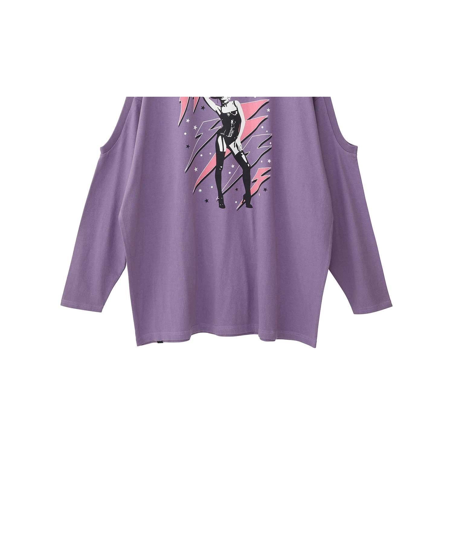 【ヒステリックグラマー/HYSTERIC GLAMOUR】のTHE PRETTIEST STARS オーバーサイズTシャツ 人気、トレンドファッション・服の通販 founy(ファニー) 　ファッション　Fashion　レディースファッション　Fashion for Women　トップス・カットソー　Cut & Sew Tops　シャツ・ブラウス・オフィスカジュアル　Elegant Blouses & Button-Ups　ロングTシャツ・Tシャツ　Longline T-Shirts & Tees　カッティング　Cutting Detail　グラフィック　Graphic, Graphic Design　ビッグ　Big, Oversized　フロント　Front, Front Design　プリント　Print, Printed Pattern　定番　Standard, Basic Item　 other-1|ID: prp329100004831700 ipo3291000000035180045