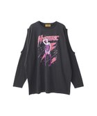 【ヒステリックグラマー/HYSTERIC GLAMOUR】のTHE PRETTIEST STARS オーバーサイズTシャツ 人気、トレンドファッション・服の通販 founy(ファニー) ファッション Fashion レディースファッション Fashion for Women トップス・カットソー Cut & Sew Tops シャツ・ブラウス・オフィスカジュアル Elegant Blouses & Button-Ups ロングTシャツ・Tシャツ Longline T-Shirts & Tees カッティング Cutting Detail グラフィック Graphic, Graphic Design ビッグ Big, Oversized フロント Front, Front Design プリント Print, Printed Pattern 定番 Standard, Basic Item thumbnail ブラック|ID: prp329100004831700 ipo3291000000035180050