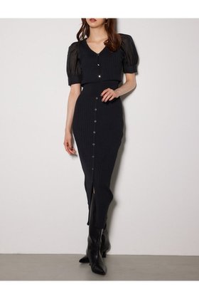 【リエンダ/rienda】のシアースリーヴコンビカーデセットワンピース 人気、トレンドファッション・服の通販 founy(ファニー) ファッション Fashion レディースファッション Fashion for Women ワンピース Dresses インナー Innerwear オーガンジー Organza Fabric カーディガン Cardigan, Knitwear クロップド Cropped, Short Length コンビ Combo, Combination Style シアー Sheer, See-Through トレンド Trend, Trending Now ドッキング Docking, Mixed Material エレガント 上品 Elegant |ID:prp329100004831721